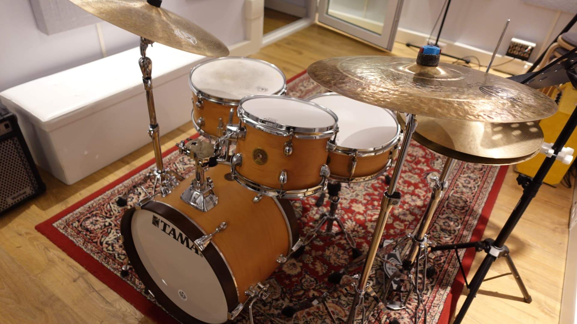 Set di batteria in live room